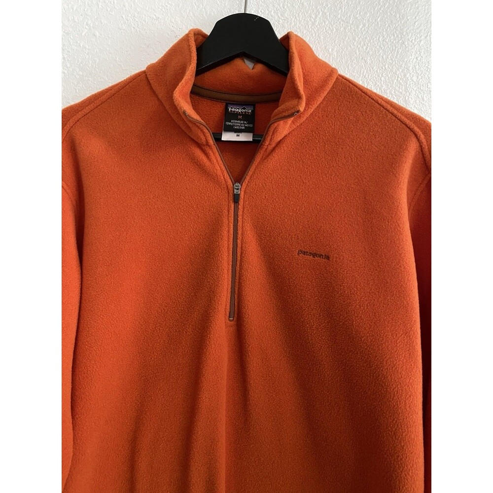 Patagonia Capilene Men’s Fleece Pullover 1/4 Zip Orange M Gorp Outdoor J38